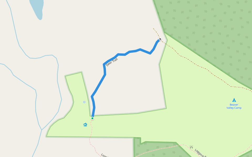 Deer Trail walking route map in Osceola