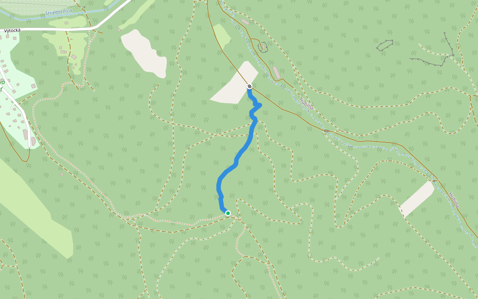Army Line walking route map in Moravany nad Váhom