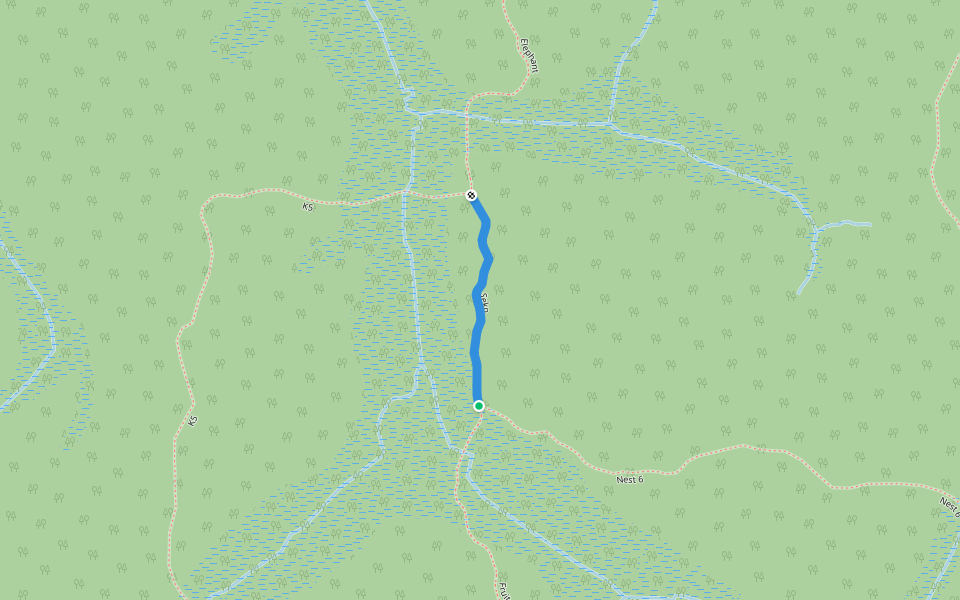 Seko walking route map in Chouam