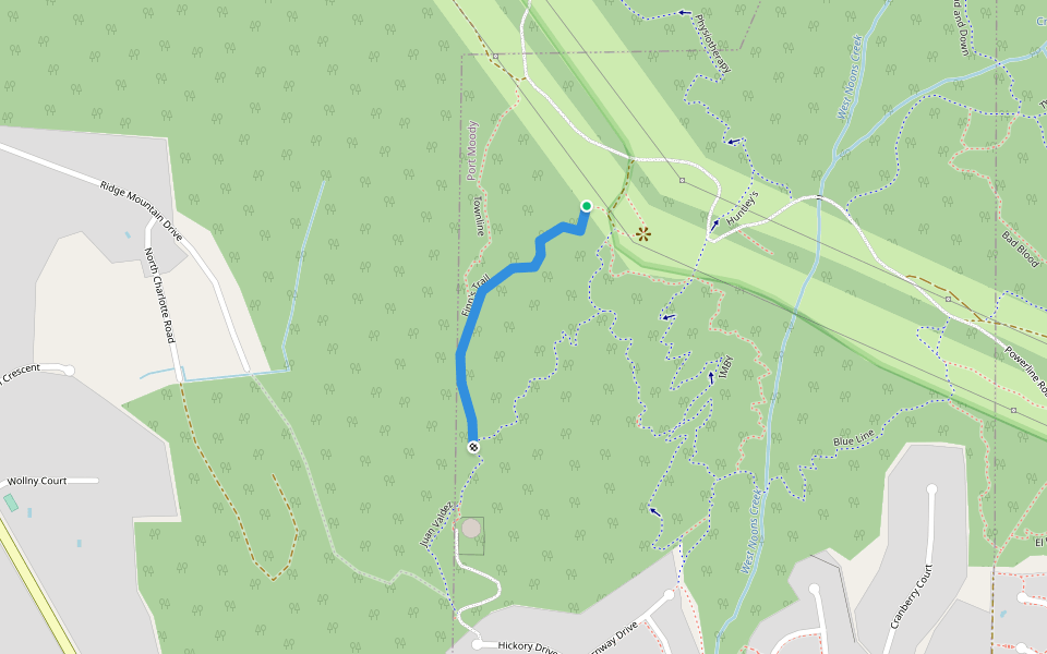 Finn's Trail walking route map in Anmore