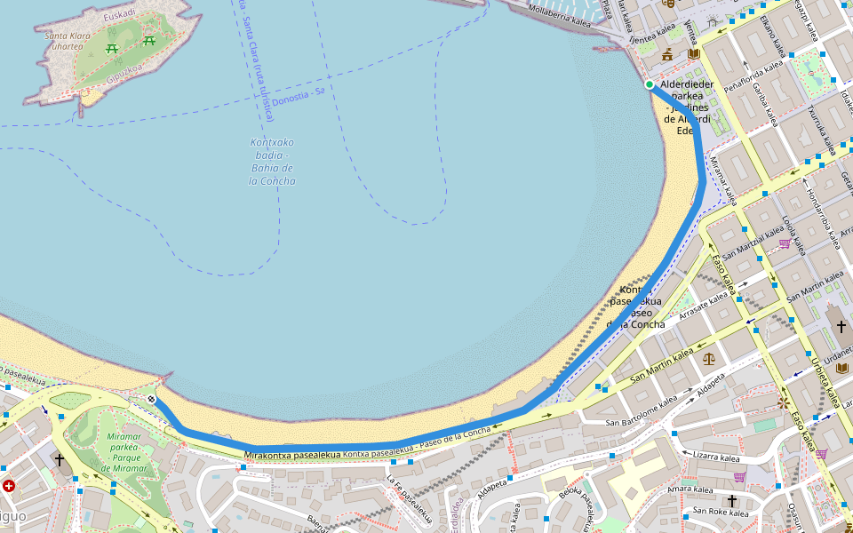 Kontxa pasealekua - Paseo de la Concha