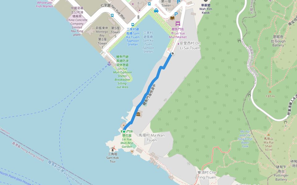 鯉魚門海傍道中