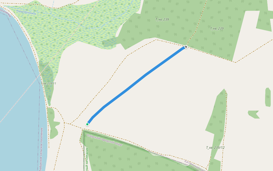 минполоса walking route map in Kasli