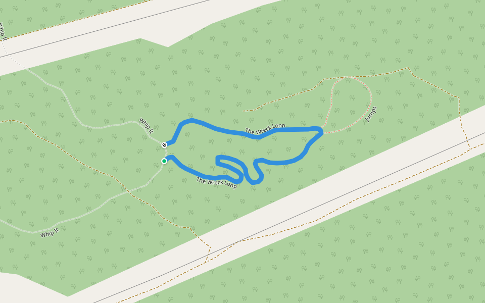The Wreck Loop walking route map in Barnsley