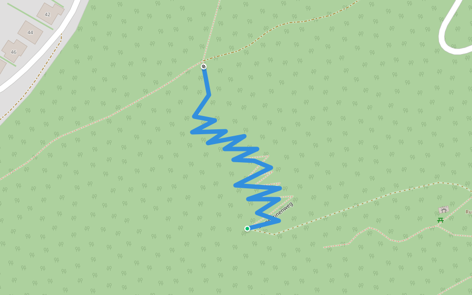 Serpentinenweg walking route map in Scheibbs