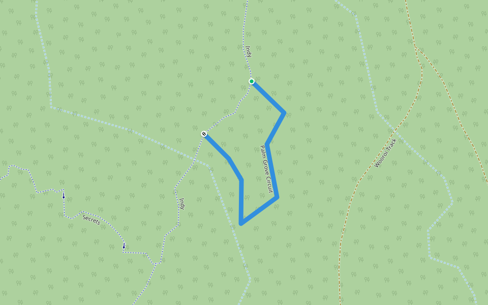 Palm Grove Circuit walking route map in Tewantin