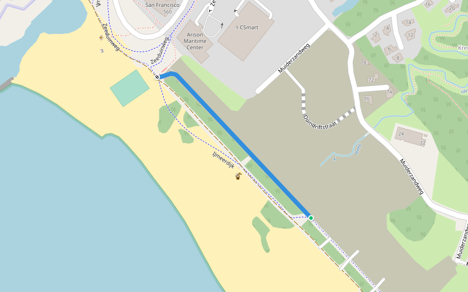IJmeerdijk walking route map in Almere