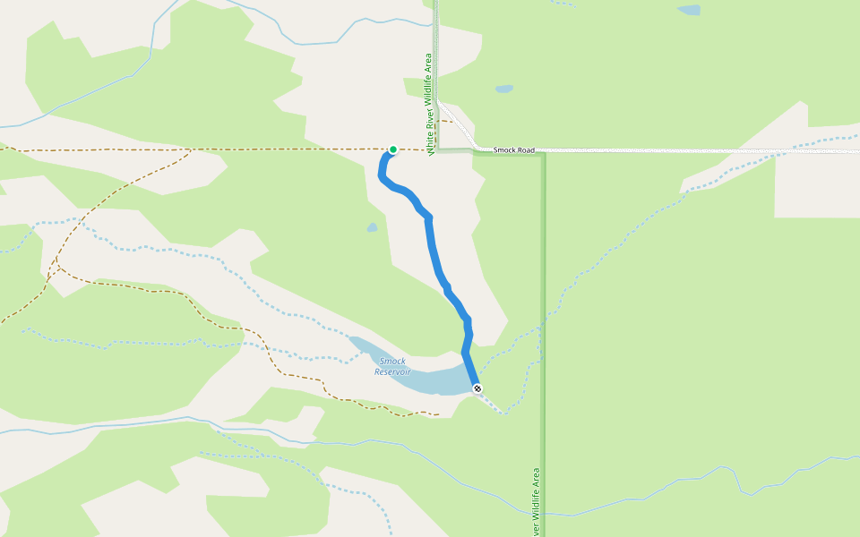 Smock Prairie Nature Trail walking route map in Tygh Valley