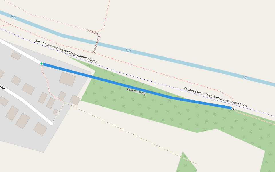 Valentinsteig walking route map in Kümmersbruck