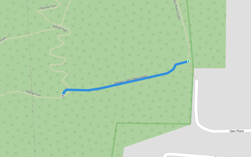 Skytop / Glen Place [Link] walking route map in North Haledon