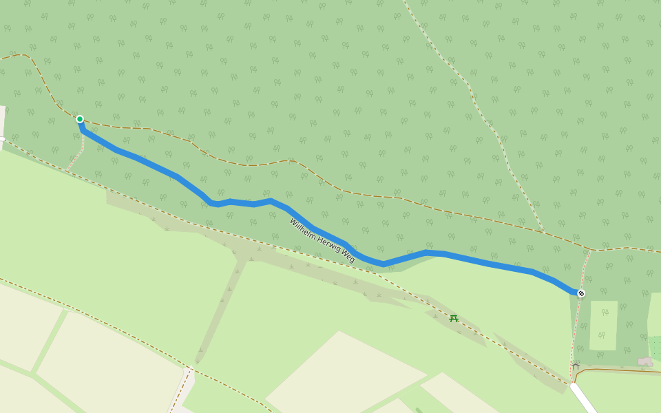 Wiilhelm Herwig Weg walking route map in Wesertal