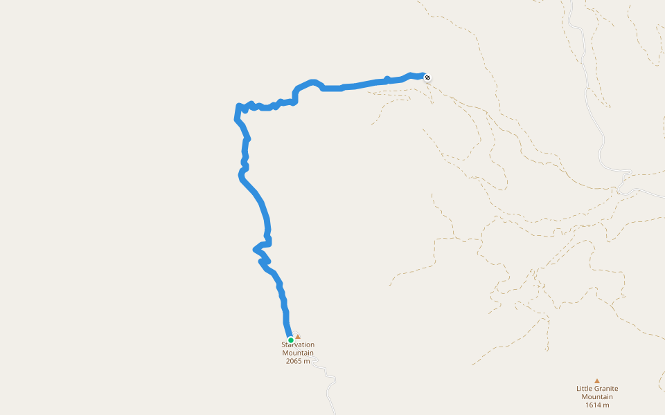 Golden Stairway Trail #354 walking route map in Twisp