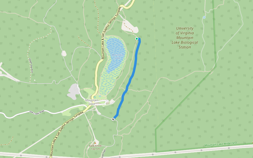 Old Turnpike Trail walking route map in Pembroke
