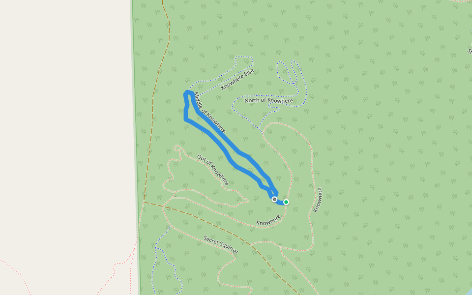 Middle of Knowhere walking route map in Carnation