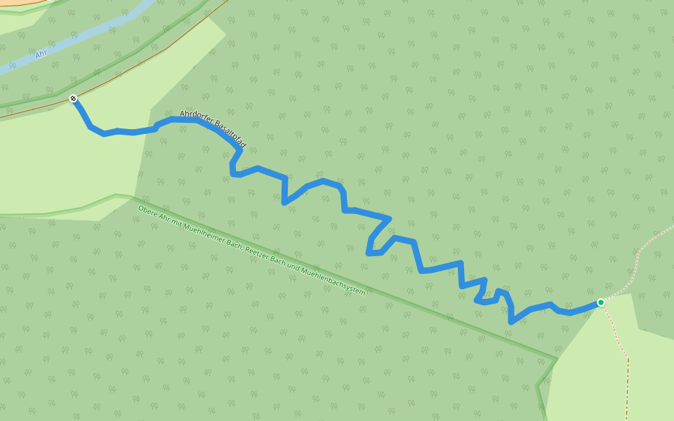 Ahrdorfer Basaltpfad walking route map in Blankenheim