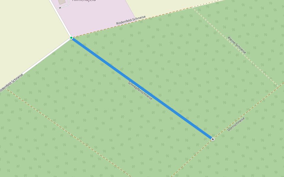 Schnepfenschneise walking route map in Gernsheim