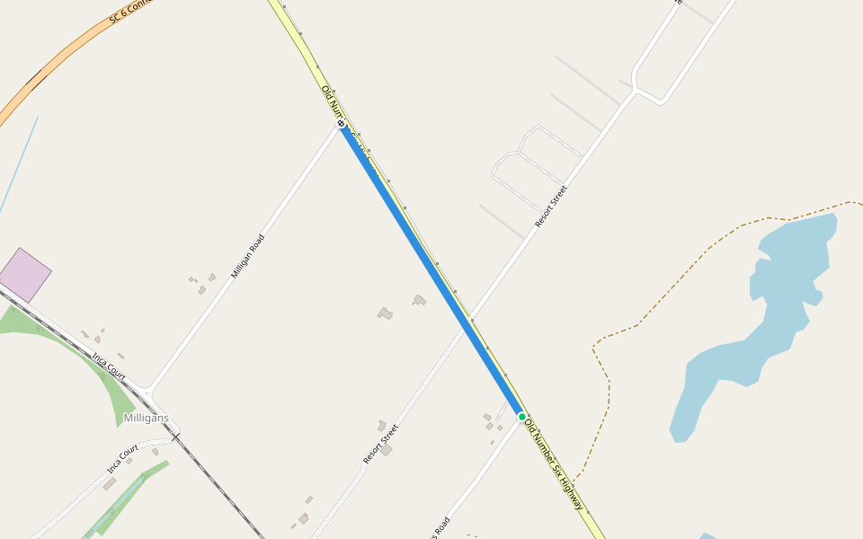 Palmetto Trail Santee Passage walking route map in Santee