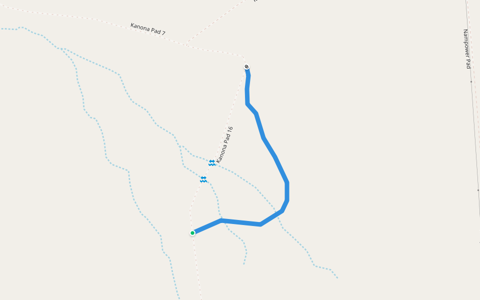 Kanona Fusspfad 17 walking route map in Arixa Ams