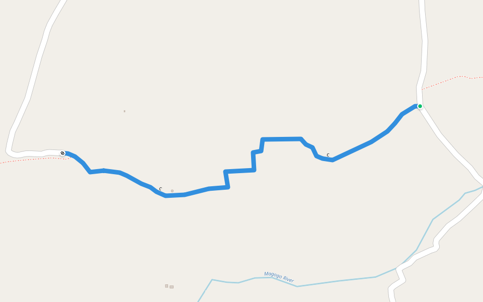 c walking route map in Mwanza