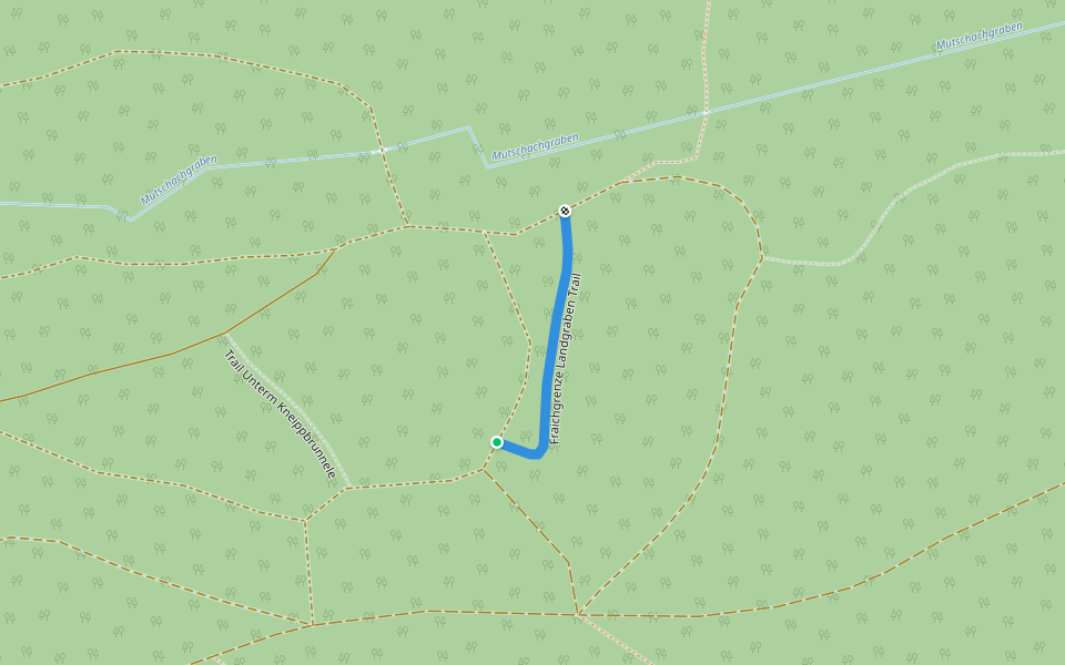 Fraichgrenze Landgraben Trail walking route map in Dinkelsbühl