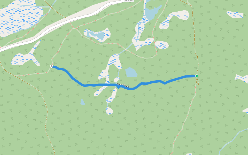 Kolarstigen walking route map in Norberg