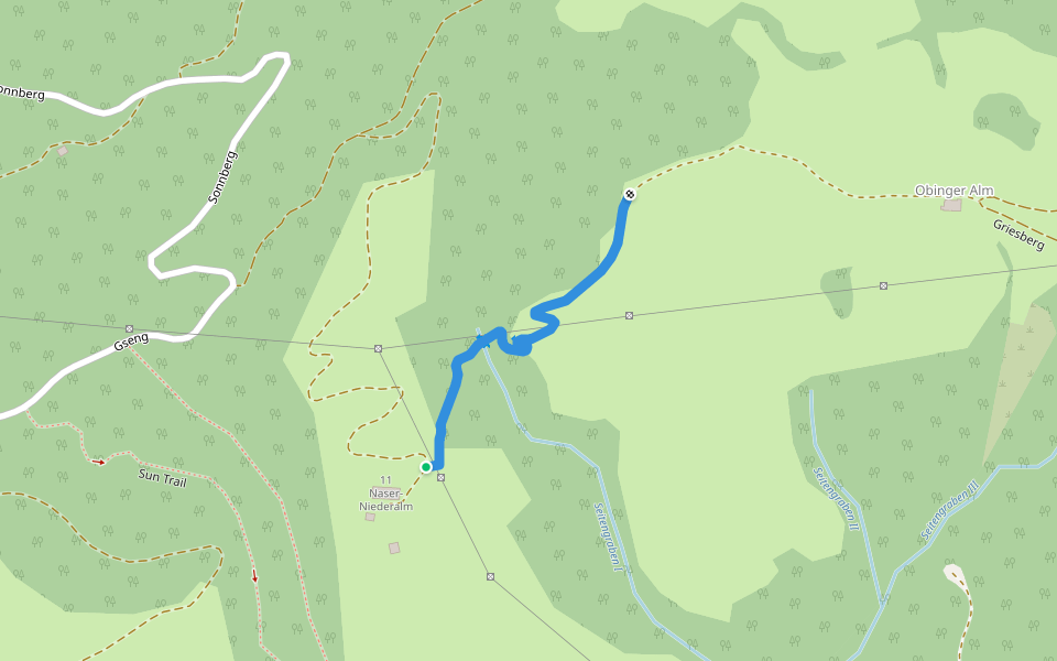 Verbindung Mountainbike walking route map in Sonnberg