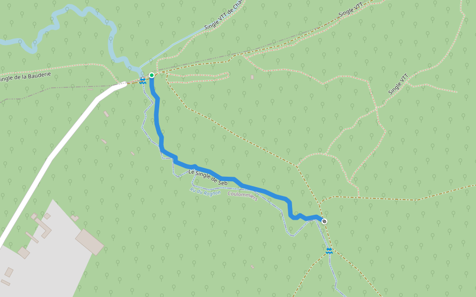 Le Single de Seb walking route map in Coulommiers