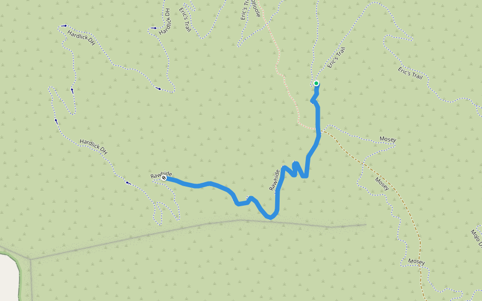 Rawhide walking route map in Herriman