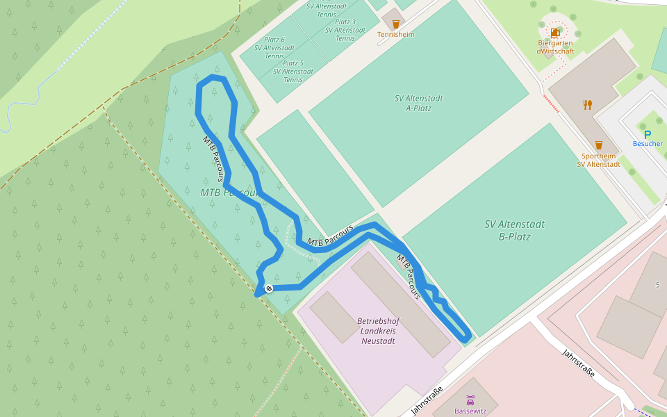 MTB Parcours walking route map in Altenstadt an der Waldnaab