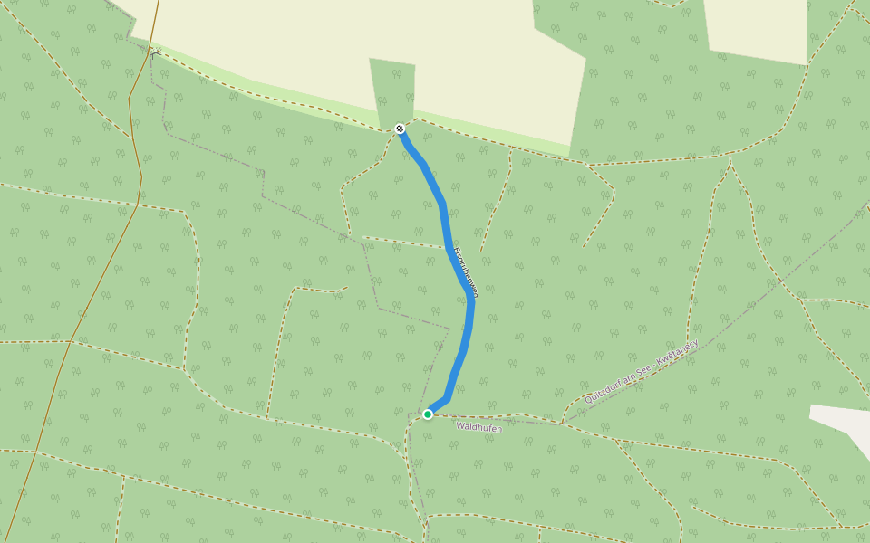 Eisgrubenweg walking route map in Quitzdorf am See