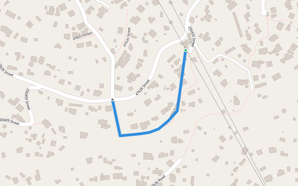 200420 Street walking route map in Tshelimnyama