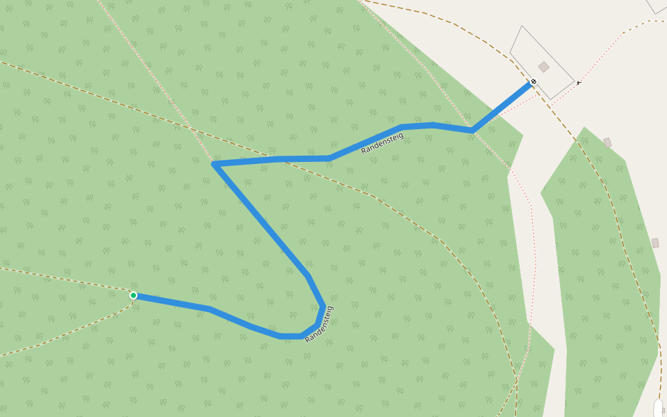 Randensteig walking route map in Merishausen