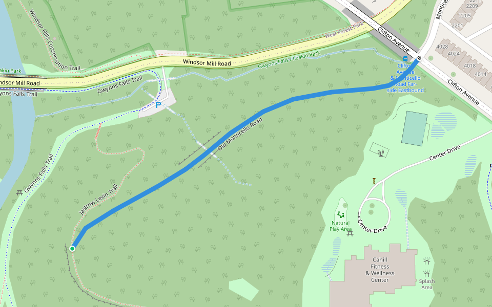 Old Monticello Road Walking and Running Baltimore, Maryland Pacer