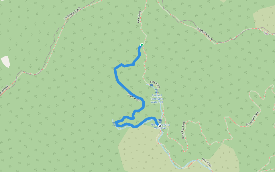 Puriri Track walking route map in Mangawhai