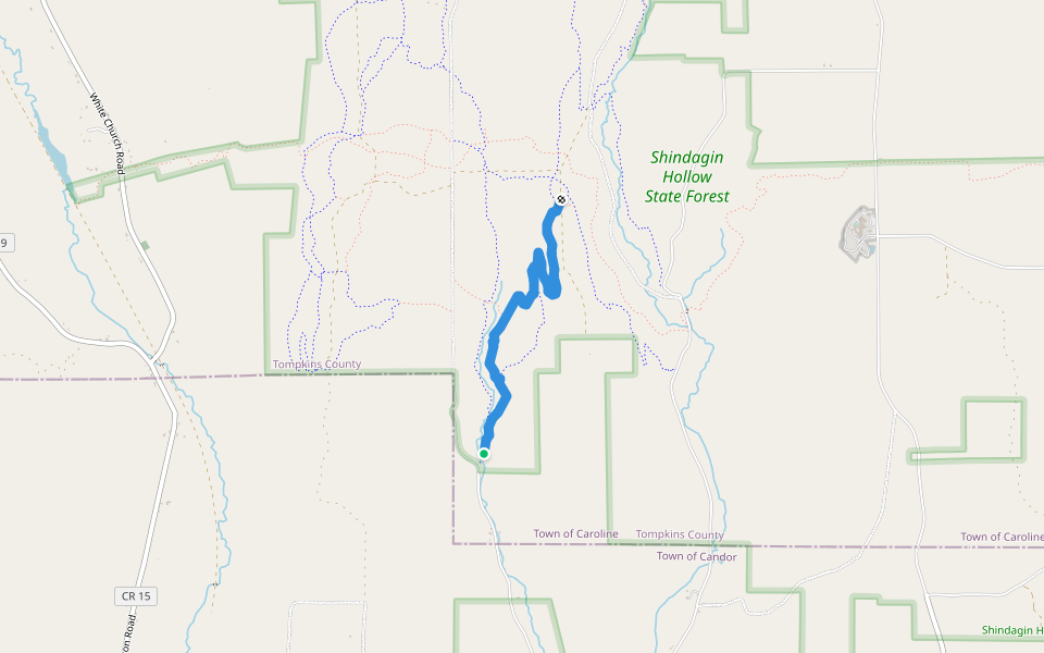 B4 walking route map in Willseyville