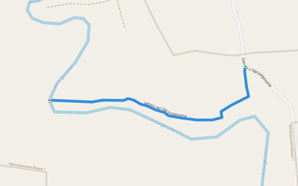 camino del TIM Ivirgarzama walking route map in Cochabamba
