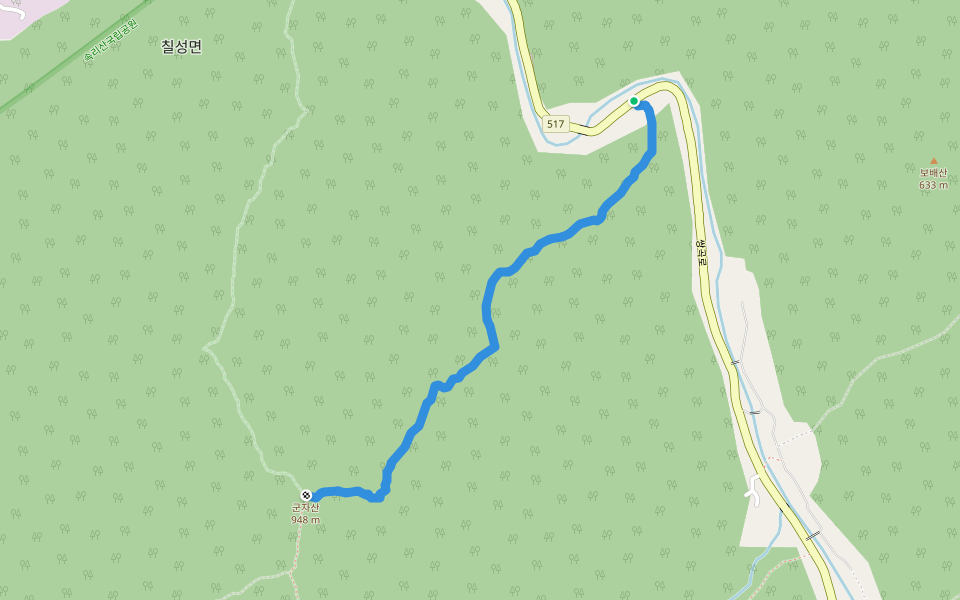 군자산 탐방로 walking route map in Goesan