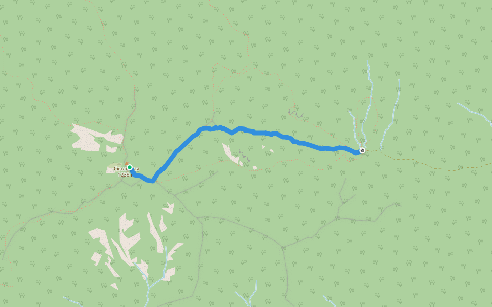 Маршрут на Читинзу walking route map in Partizansk