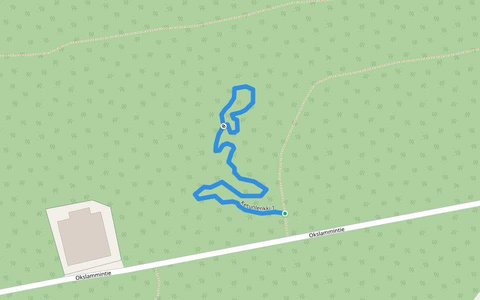 Ketunlenkki 1 walking route map in Alavus