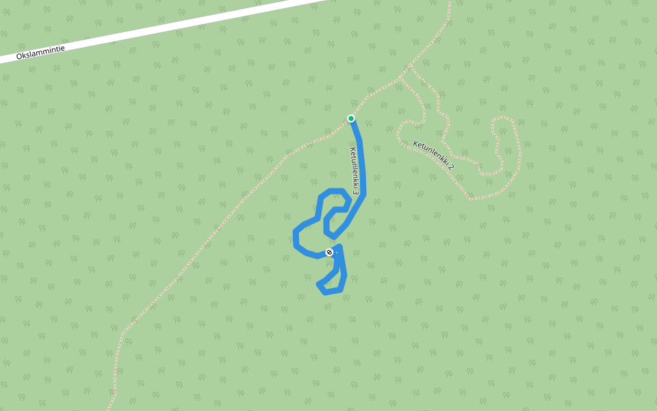 Ketunlenkki 3 walking route map in Alavus