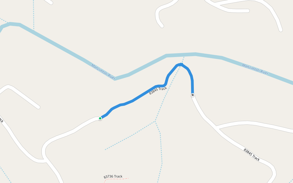 83845 Track walking route map in Malagazi