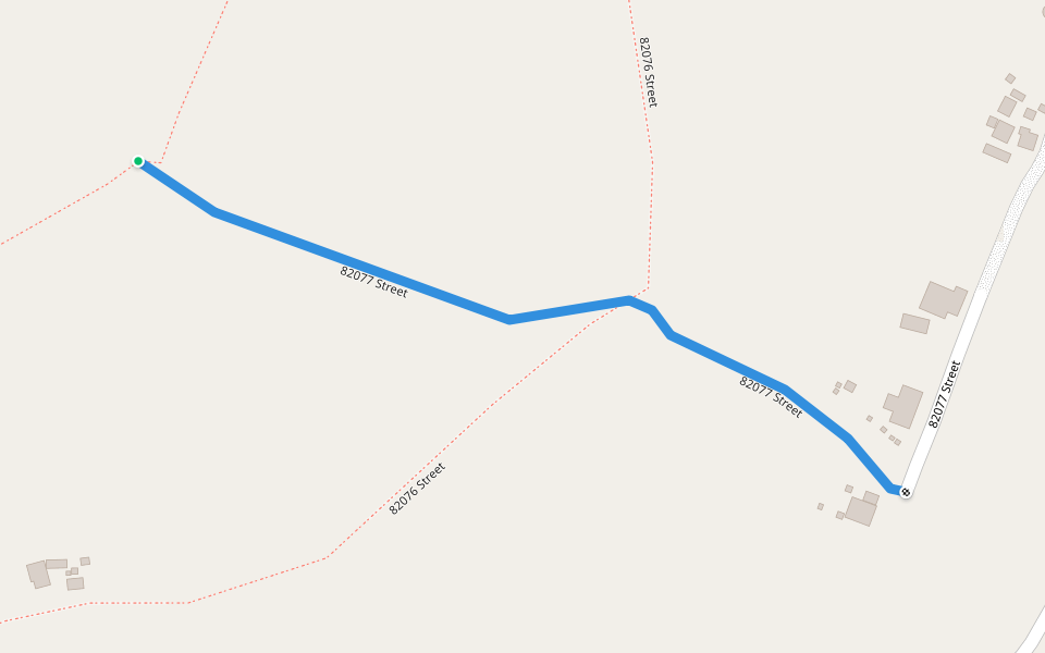 82077 Street walking route map in Hambanathi