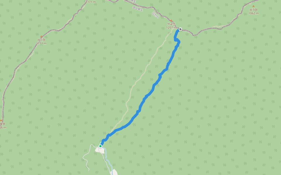 석교산 등산로 walking route map in Gimcheon