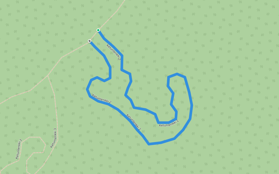 Ketunlenkki 2 walking route map in Alavus