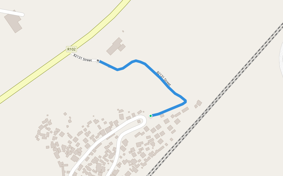 82131 Street walking route map in oThongathi
