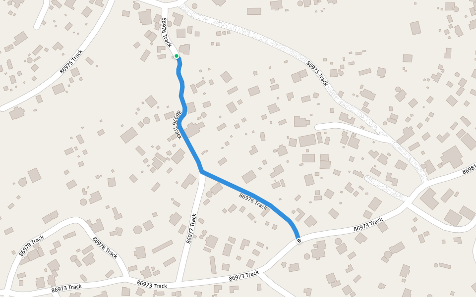 86976 Track walking route map in Ethekwini