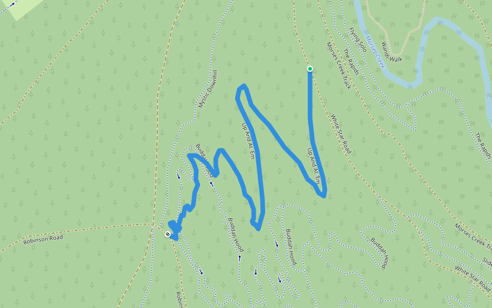Up and at 'em walking route map in Wandiligong