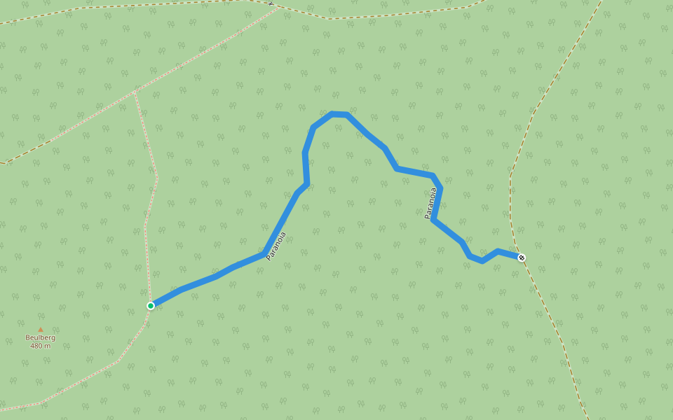 Paranoia walking route map in Bergneustadt