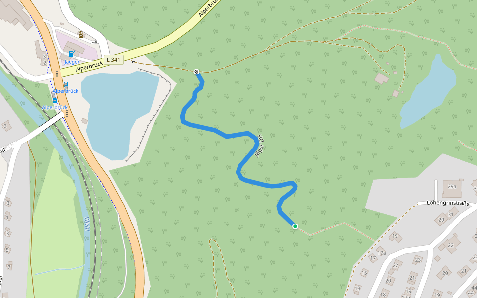 Jäger DH walking route map in Wiehl