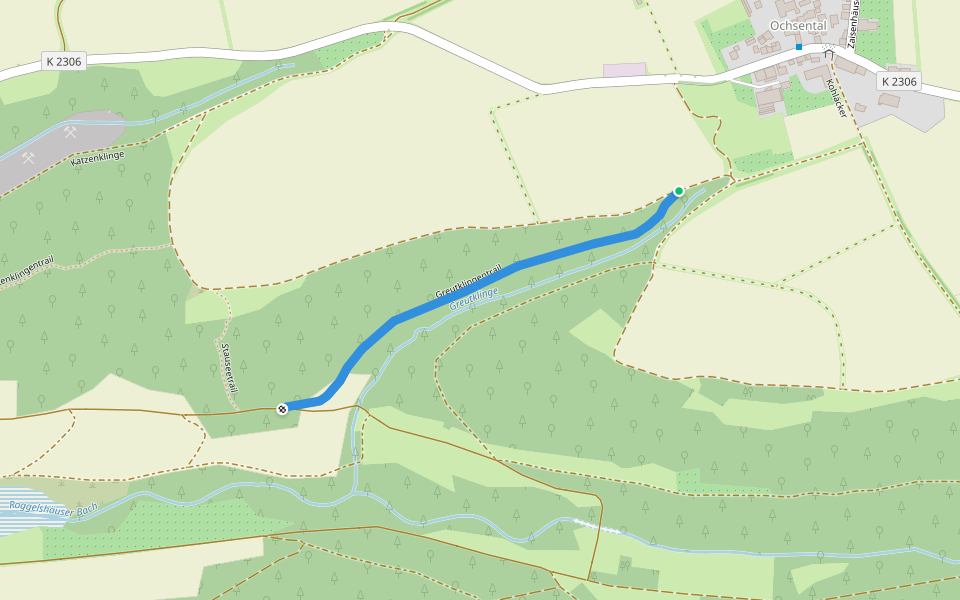 Greutklingentrail walking route map in Mulfingen